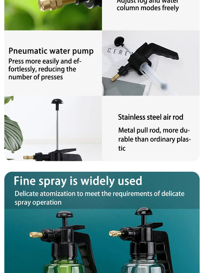 Garden Watering Irrigation Watering and Spraying Pot Air Pressure Small Horticultural Household Watering Pot Sprinkler and Spray